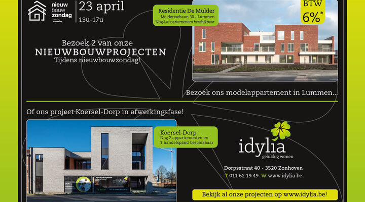 Bezoek onze projecten tijdens Nieuwbouwzondag!